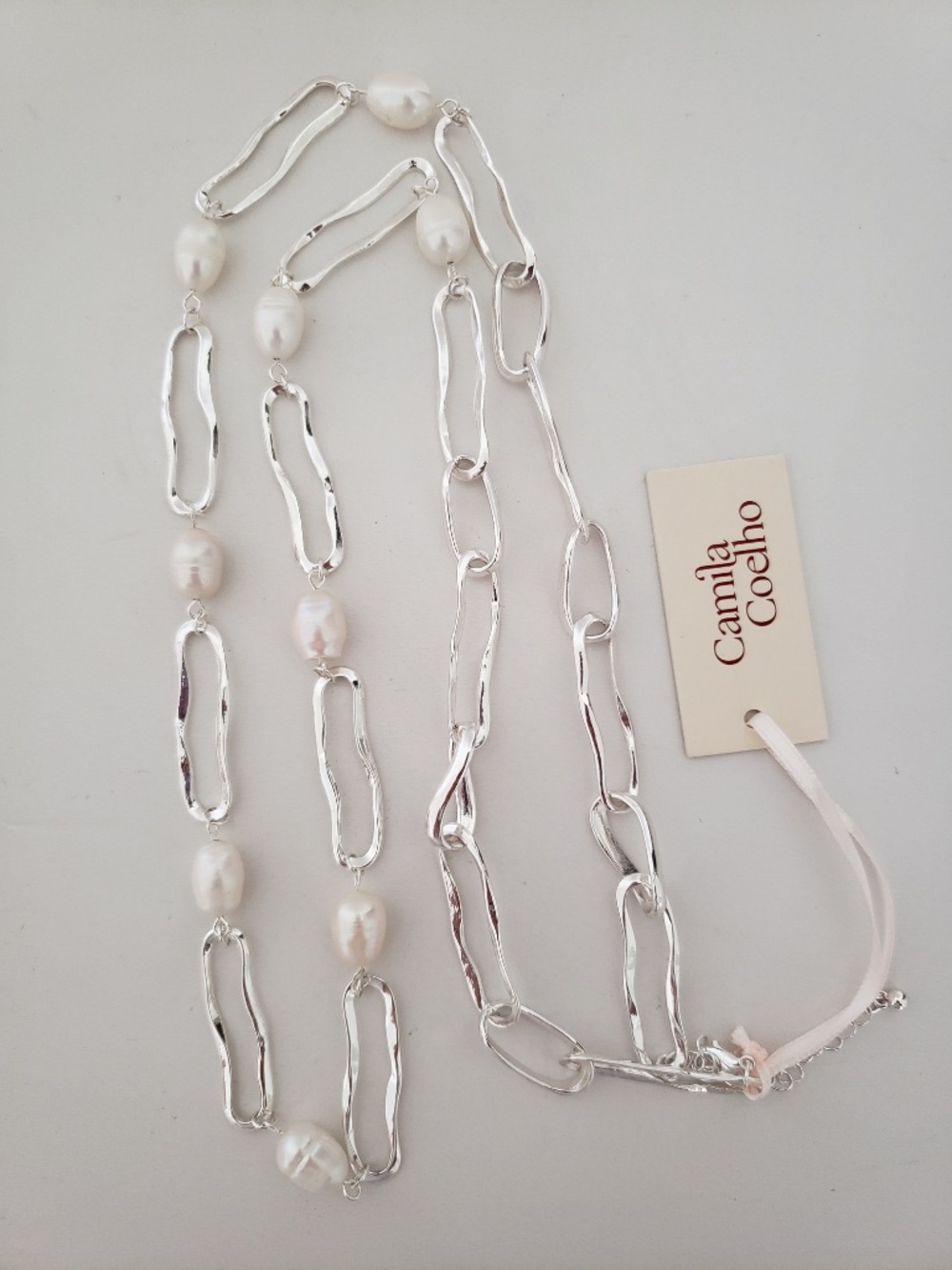 Camila Coelho Freshwater Pearl Chain Necklace